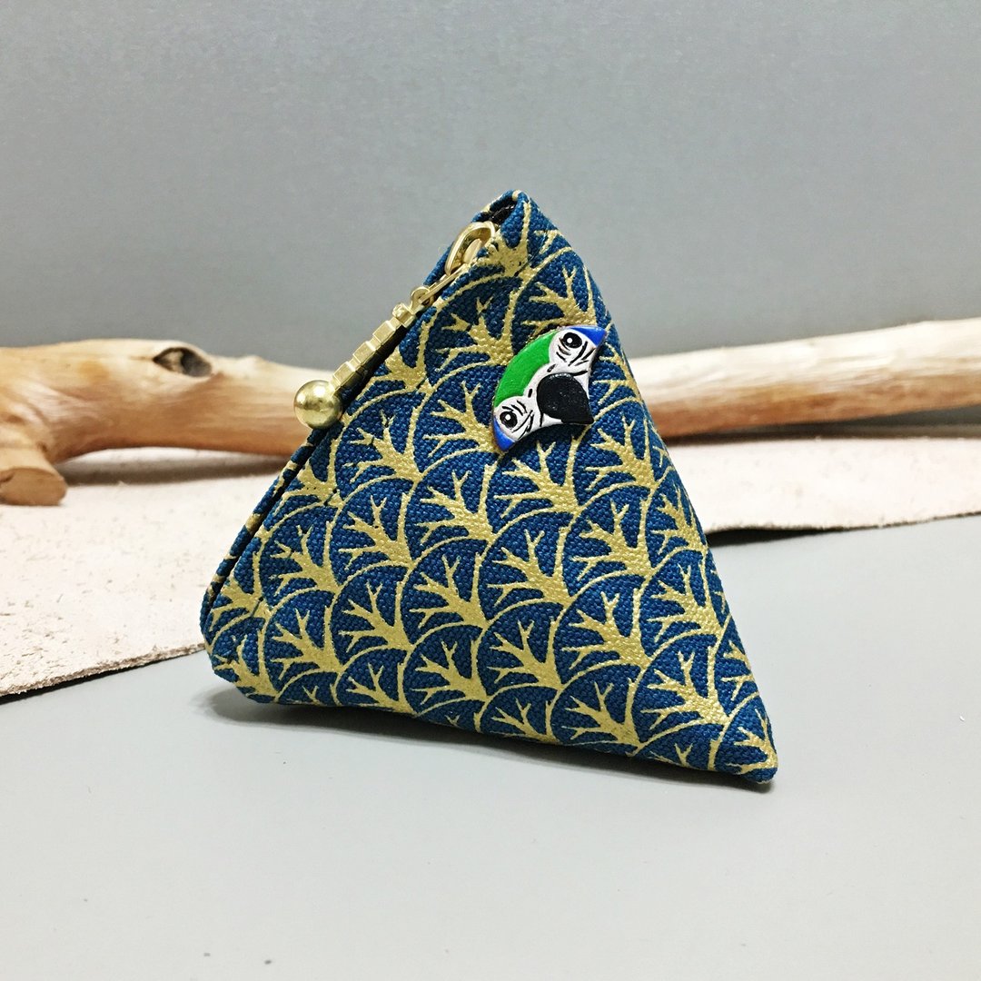 在森林里的鹦鹉 ∣ 琉璃金刚 Macaw · 山角零物包 - 皮夹/钱包 - 其他材质 蓝色