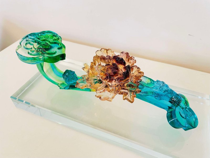 琉璃 花开富贵 如意 - 摆饰 - 琉璃 