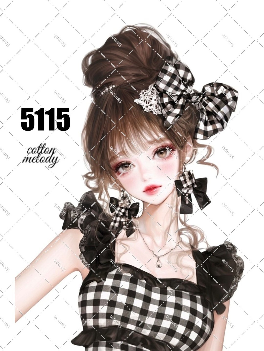 original sticker no.5115 人物贴纸 原创贴纸 原创人物贴纸 装饰贴纸 cotton melody - 贴纸 - 纸 