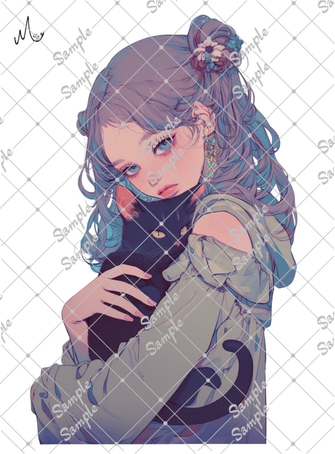 原创人物贴纸 8月新品 - 贴纸 - 纸 