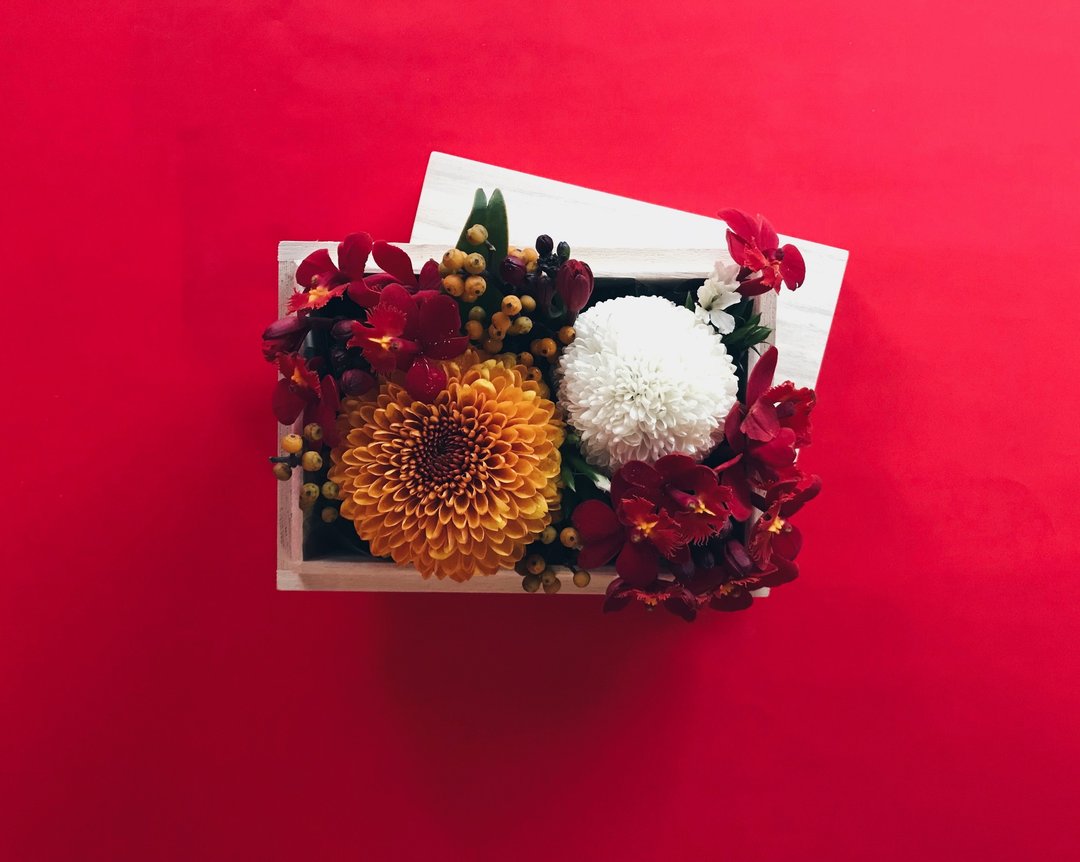 Flower Box!!【太阳神-阿波罗Apollo】新年 花盒 鲜花 礼盒 祝贺  - 植栽/盆栽 - 植物．花 红色