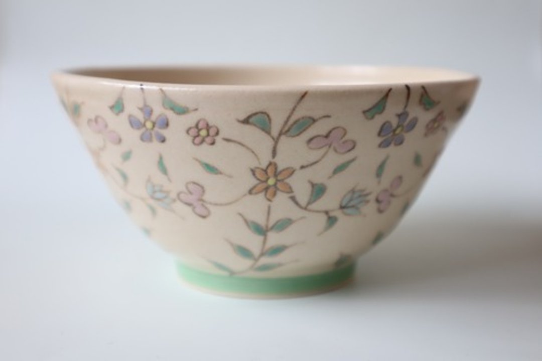 Tetsusaihana Karakusa bowl b - 碗 - 陶 