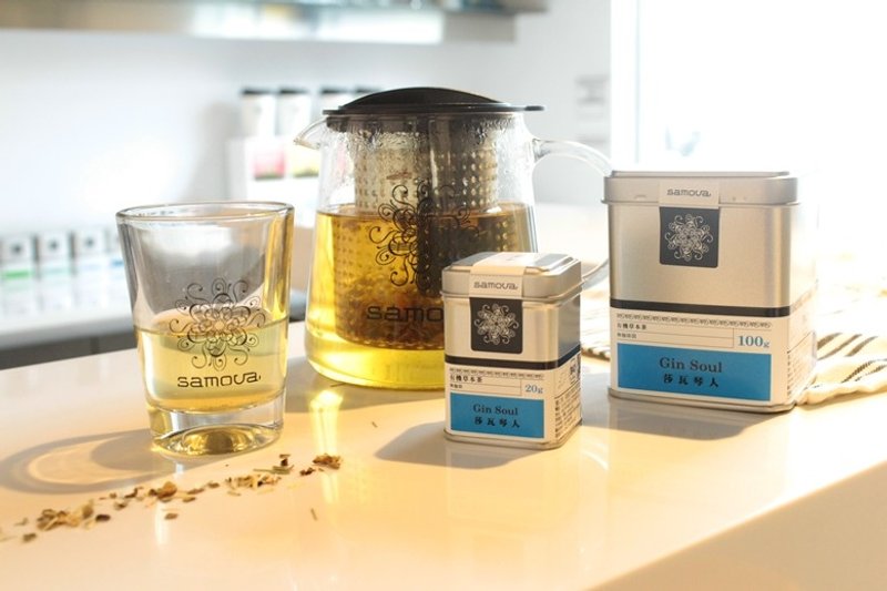 有机草本茶‘莎瓦琴人’ - 杜松子佐以柠檬香茅、玫瑰花瓣的芬芳，令人回味的薰衣草与肉桂 | 无咖啡因 | 大茶罐 100g - 茶 - 新鲜食材 多色