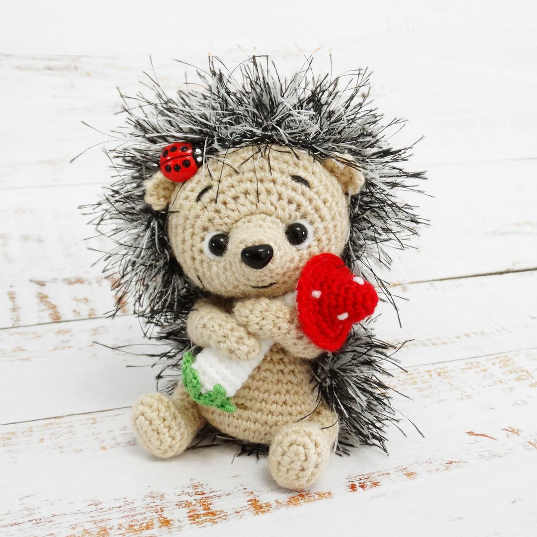 Crochet pattern Hedgehog, PDF Digital Download, DIY keychain amigurumi tutorial - 手工艺教程/工具书 - 其他材质 