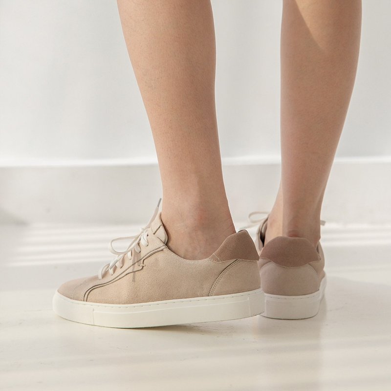 小雨宙防水小白鞋-莓果奶霜 - 女款休闲鞋 - 防水材质 粉红色