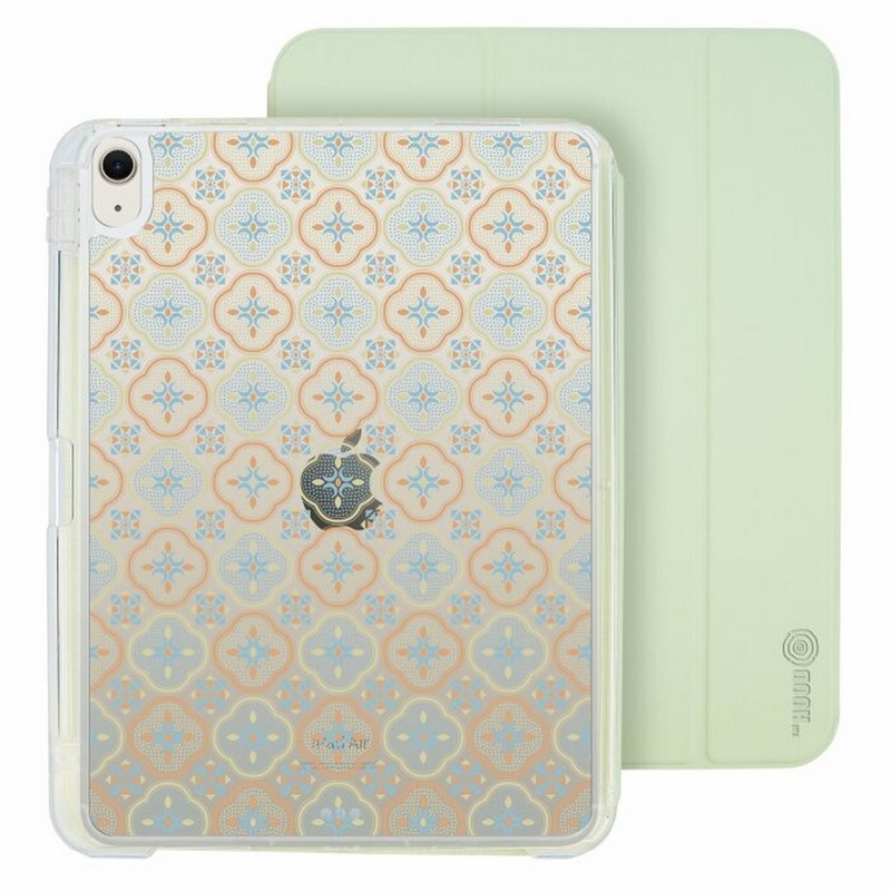 玻璃海棠 暖阳甜杏iPad Air 11/pro13可拆式防摔透明笔槽折套ipad - 平板/电脑保护壳 - 塑料 多色