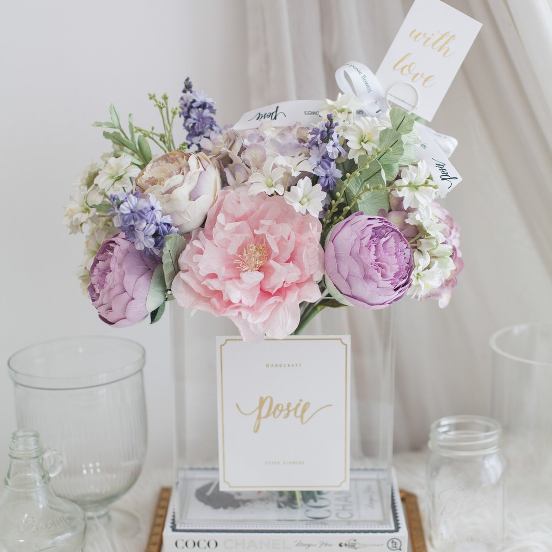 SWEET RAPUNZEL | XL Paris Vase Flower for Decoration - 摆饰 - 纸 紫色
