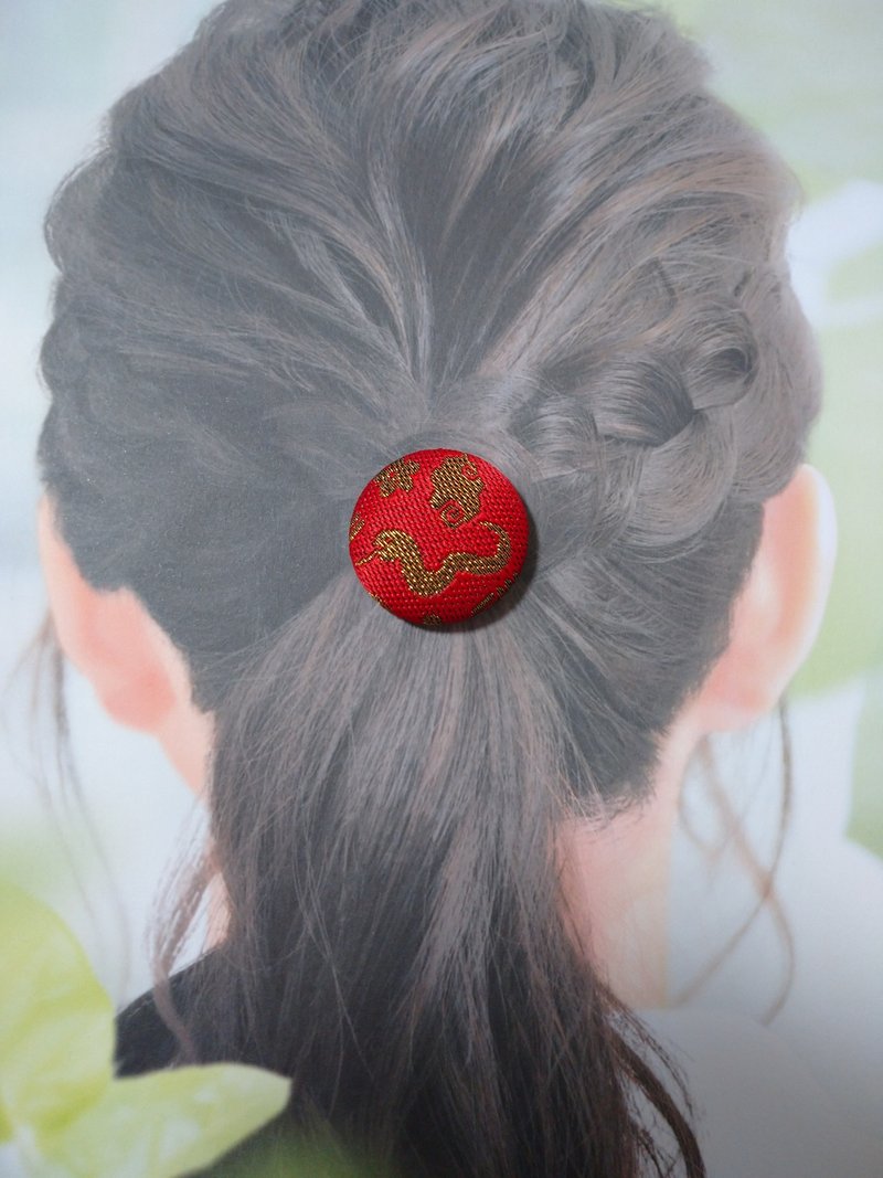 【可爱的蛇】红色 发圈 发饰 日本制造 手工制作 - 发饰 - 其他材质 红色