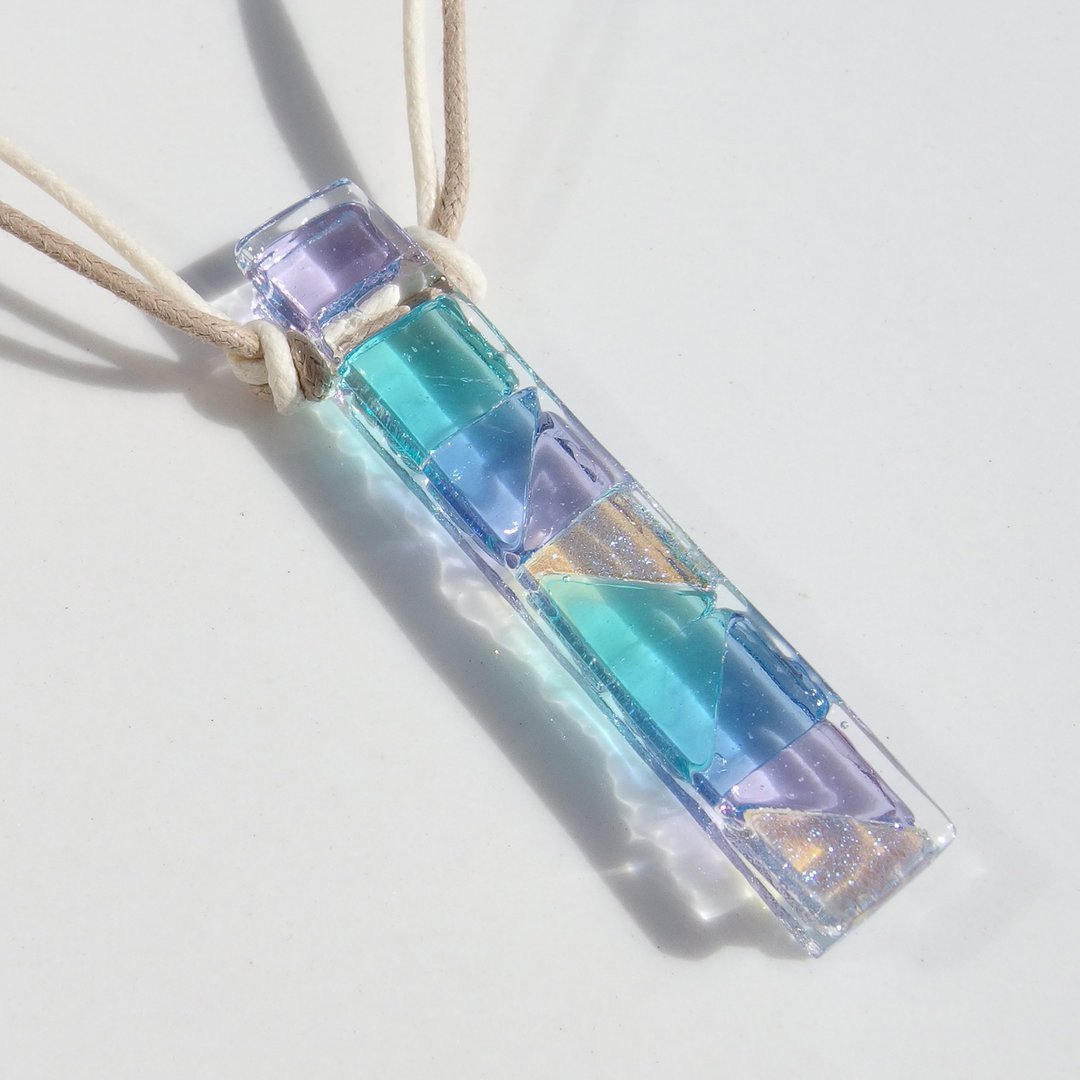 Cocktail glass (Kakuteru [Lavender]) Necklace [Made to order] - 项链 - 玻璃 紫色