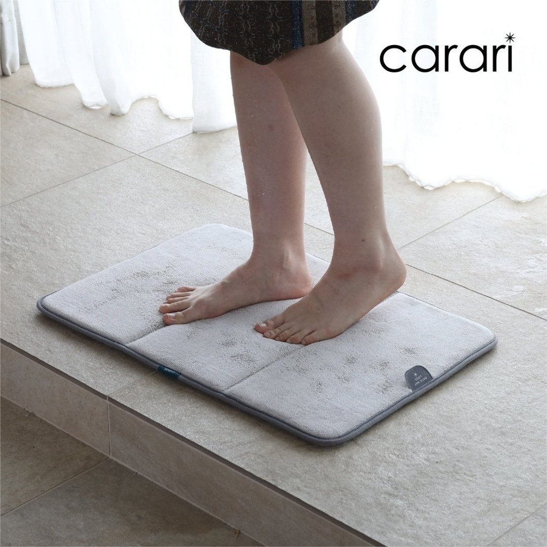 CB Japan carari 系列 可立式晾干浴室踏垫 60x40cm(两色可选) - 地垫/地毯 - 聚酯纤维 