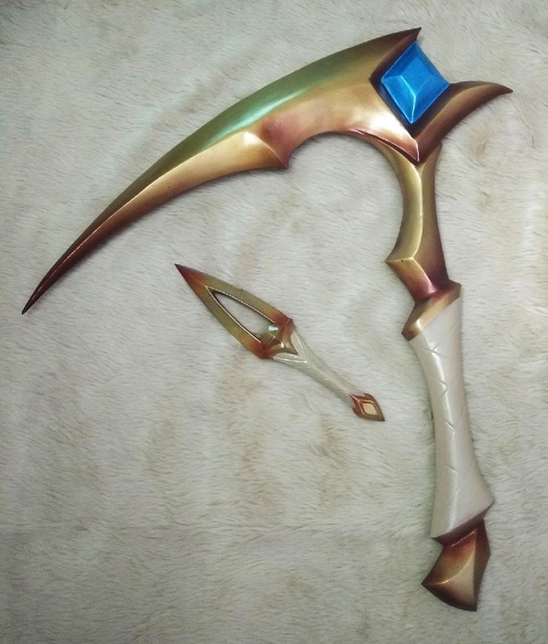 KDA Akali inspired kama and kunai cosplay props for cosplay - 其他 - 塑料 金色