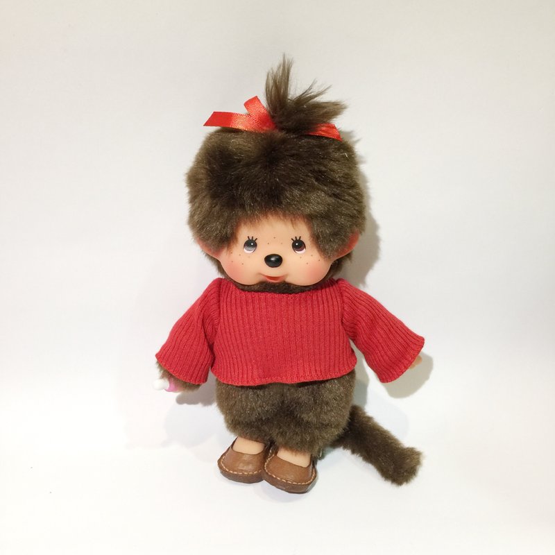 Monchhichi(S) _手作娃衣_坑条 长袖T-shirt (共10色可挑) - 玩偶/公仔 - 棉 多色
