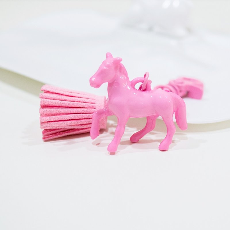 天马行空 粉红游乐园 流苏钥匙圈吊饰 多色 婚礼小物 - 钥匙链/钥匙包 - 其他金属 粉红色