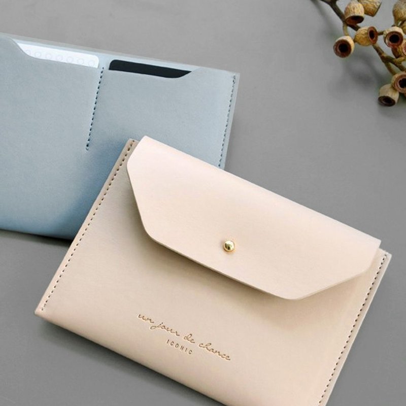 ICONIC 职人风格皮革票卡夹零钱包L-印度粉红,ICO52149 - 名片夹/名片盒 - 人造皮革 粉红色