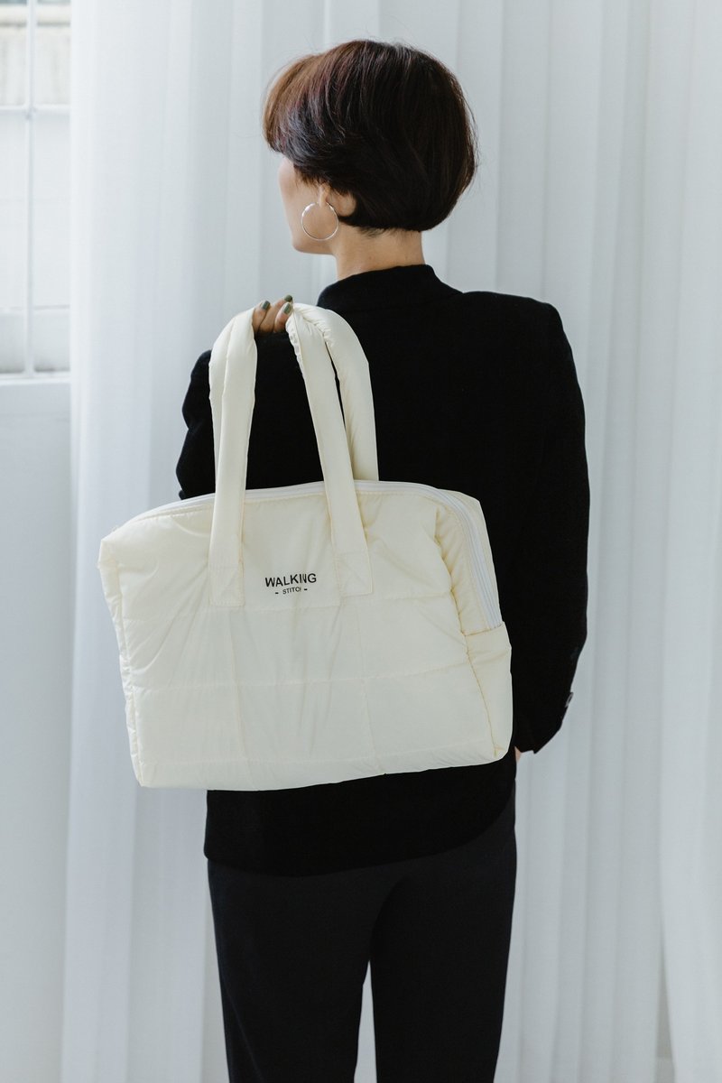 Bill Puffy Bag : 奶油色（深奶油色） - 公文包/医生包 - 其他材质 白色