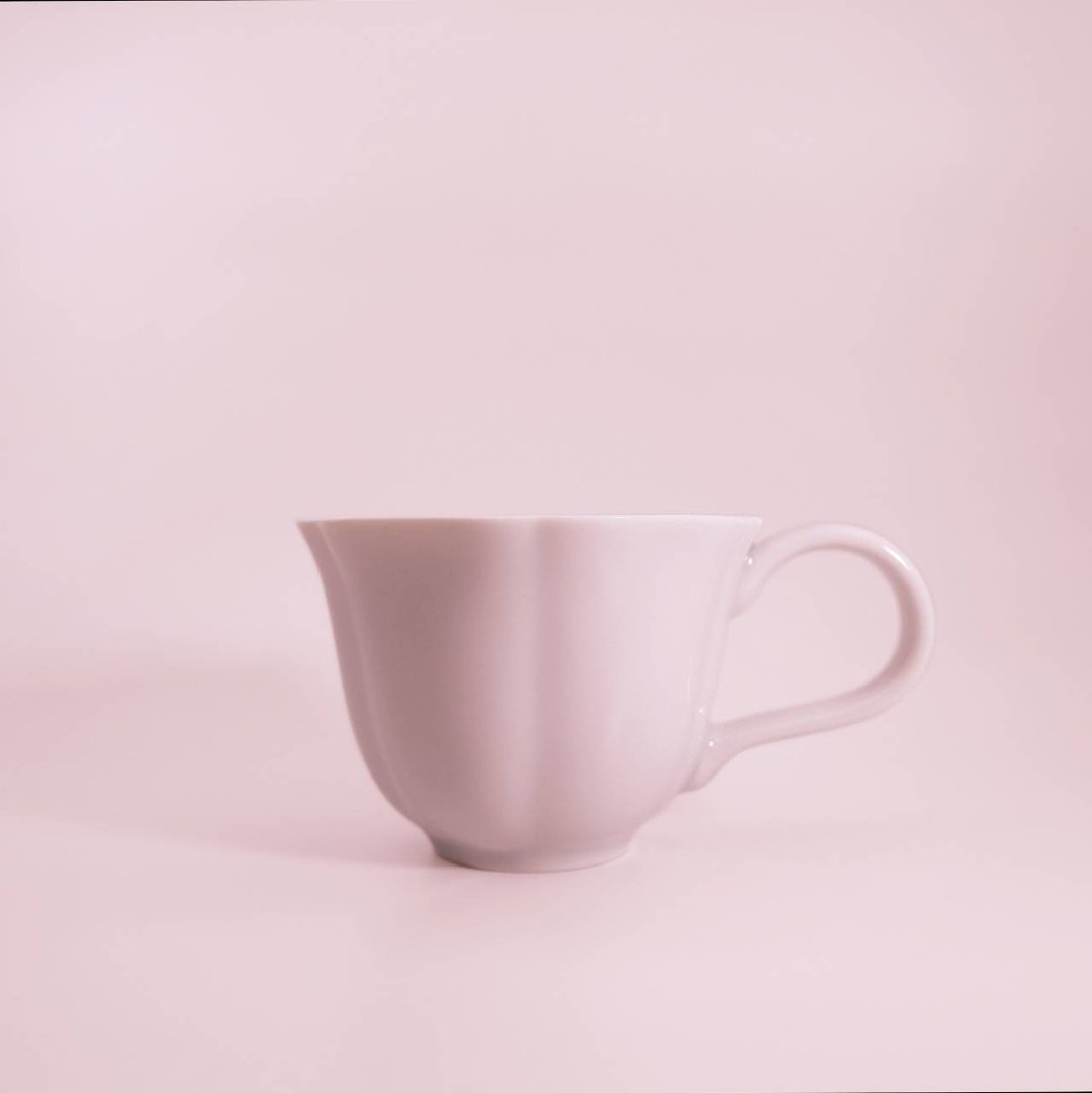 智造所 HUA 小花杯咖啡杯 粉红PINK - 咖啡杯/马克杯 - 瓷 