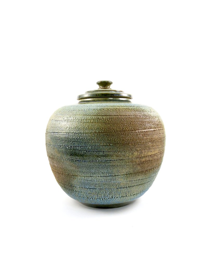 添兴窑/樟香茶仓-瓮型-湛蓝 - 茶具/茶杯 - 陶 蓝色