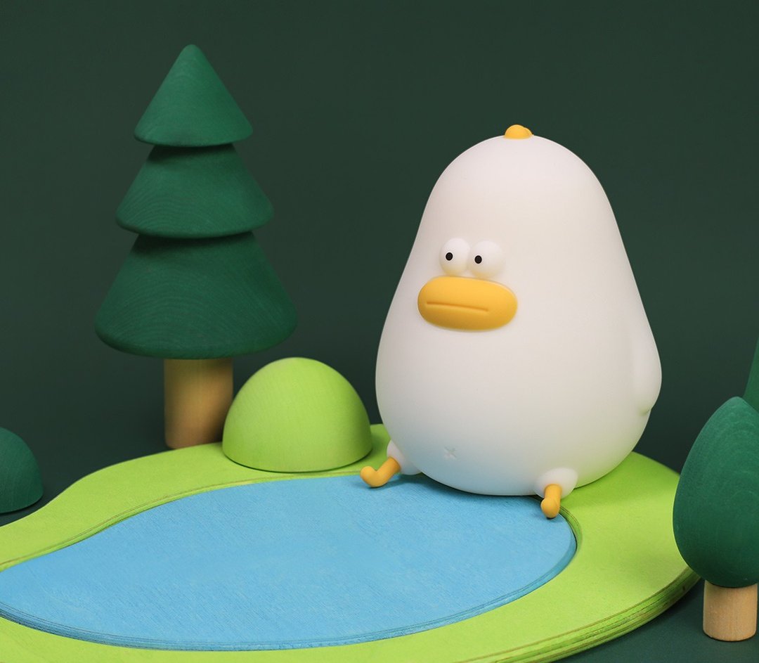 小肥鸡伴眠灯 CHICK NIGHT LAMP - 灯具/灯饰 - 塑料 黄色
