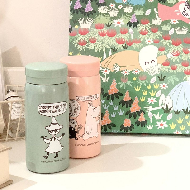【MOOMIN】口袋保温瓶 粉彩俏皮 - 保温瓶/保温杯 - 其他金属 