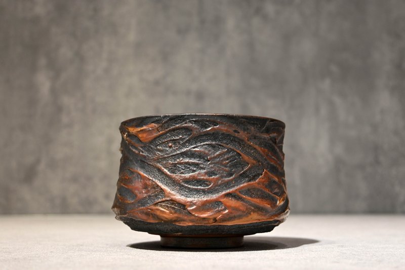 茶碗 茶碗泡 柴烧茶碗 日式茶碗【臻麟陶艺】 - 茶具/茶杯 - 陶 