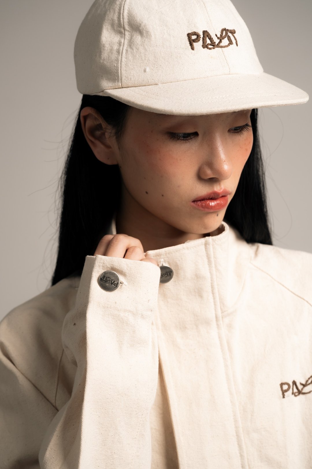 Palit 简约夹克 (象牙白) - 女装上衣 - 棉 白色