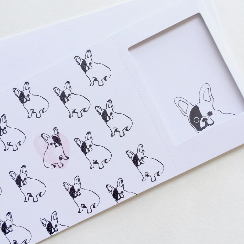 Pin Cards - Coloring / 小法斗 - 彩绘 相框卡‘ 2张以上包邮喔！（含）’ - 卡片/明信片 - 纸 白色