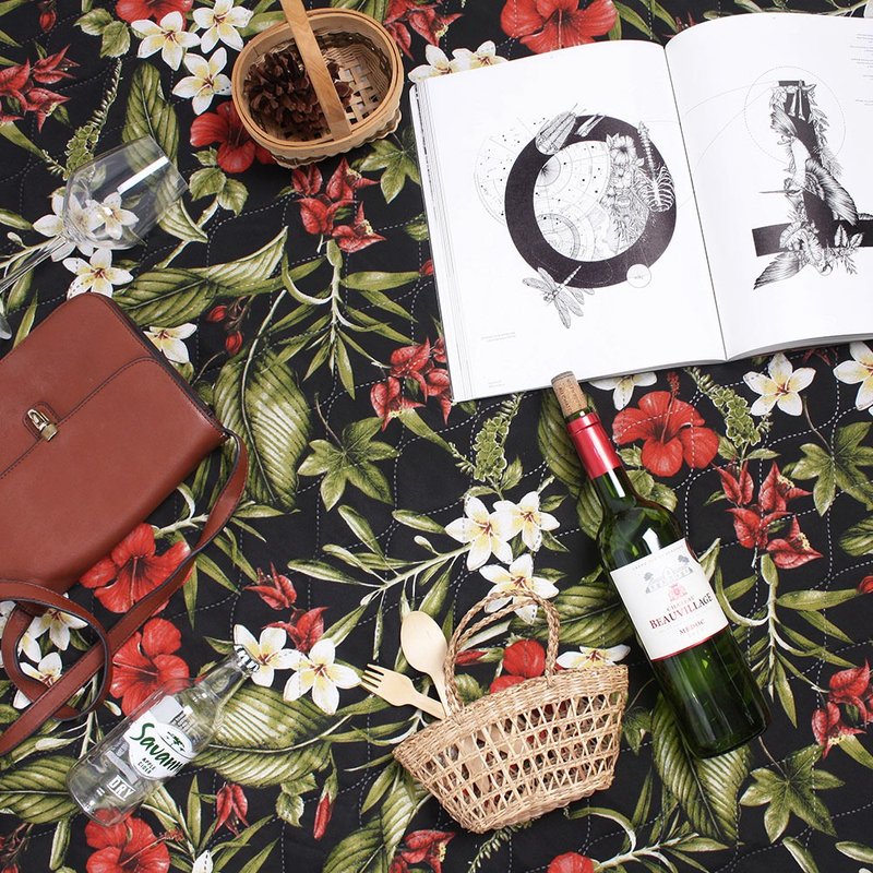 特厚铺棉防泼水野餐垫/帐篷地垫/防寒垫 音跃花都 - 野餐垫 - 聚酯纤维 绿色