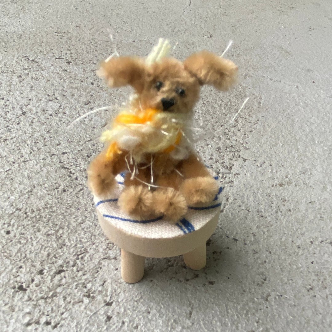 小土狗5cm-毛根扭扭棒手作/脏萌流浪动物园/モールアート - 木工/竹艺/纸艺 - 木头 咖啡色