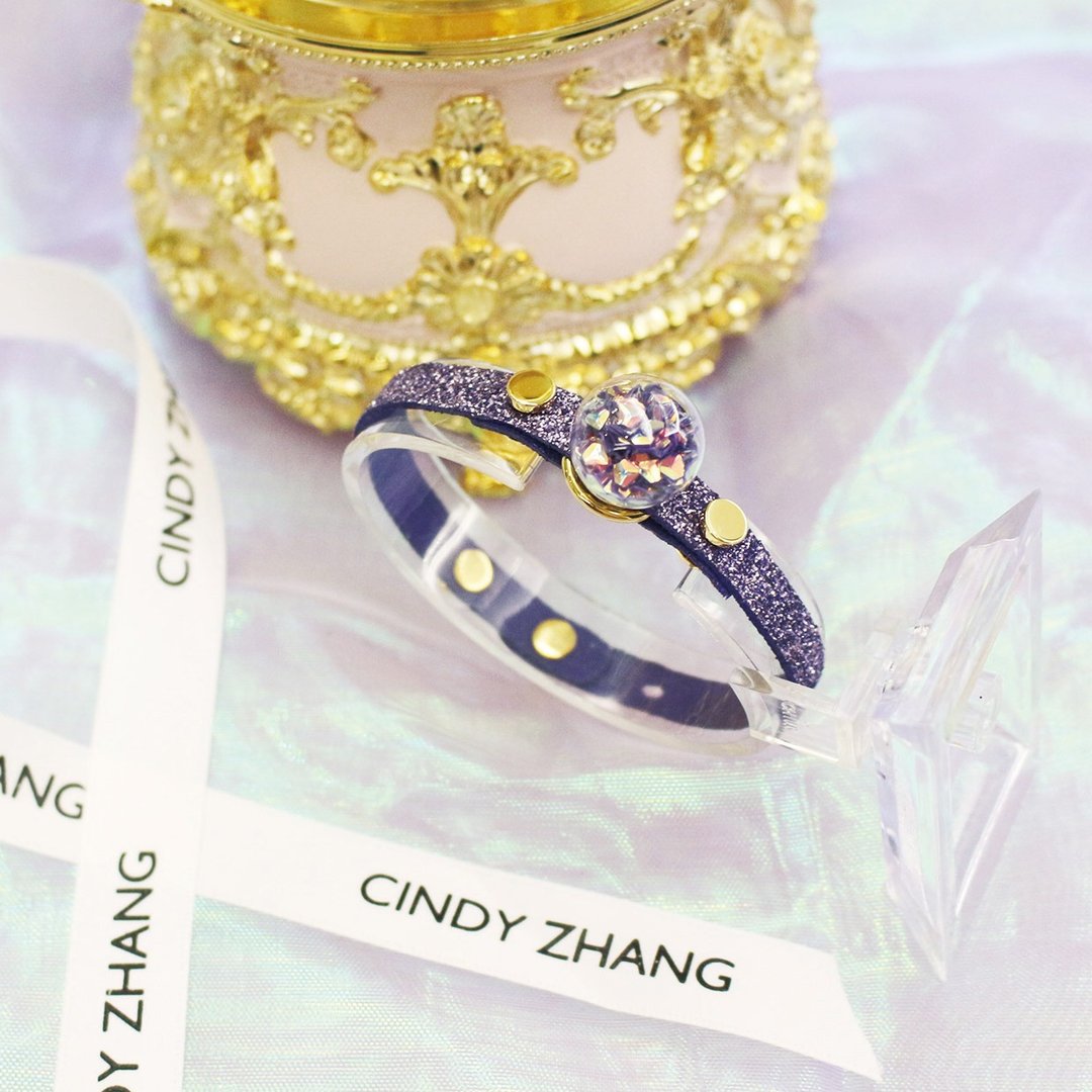 Starry Sky 许愿球迷雾紫手链 - 手链/手环 - 真皮 紫色