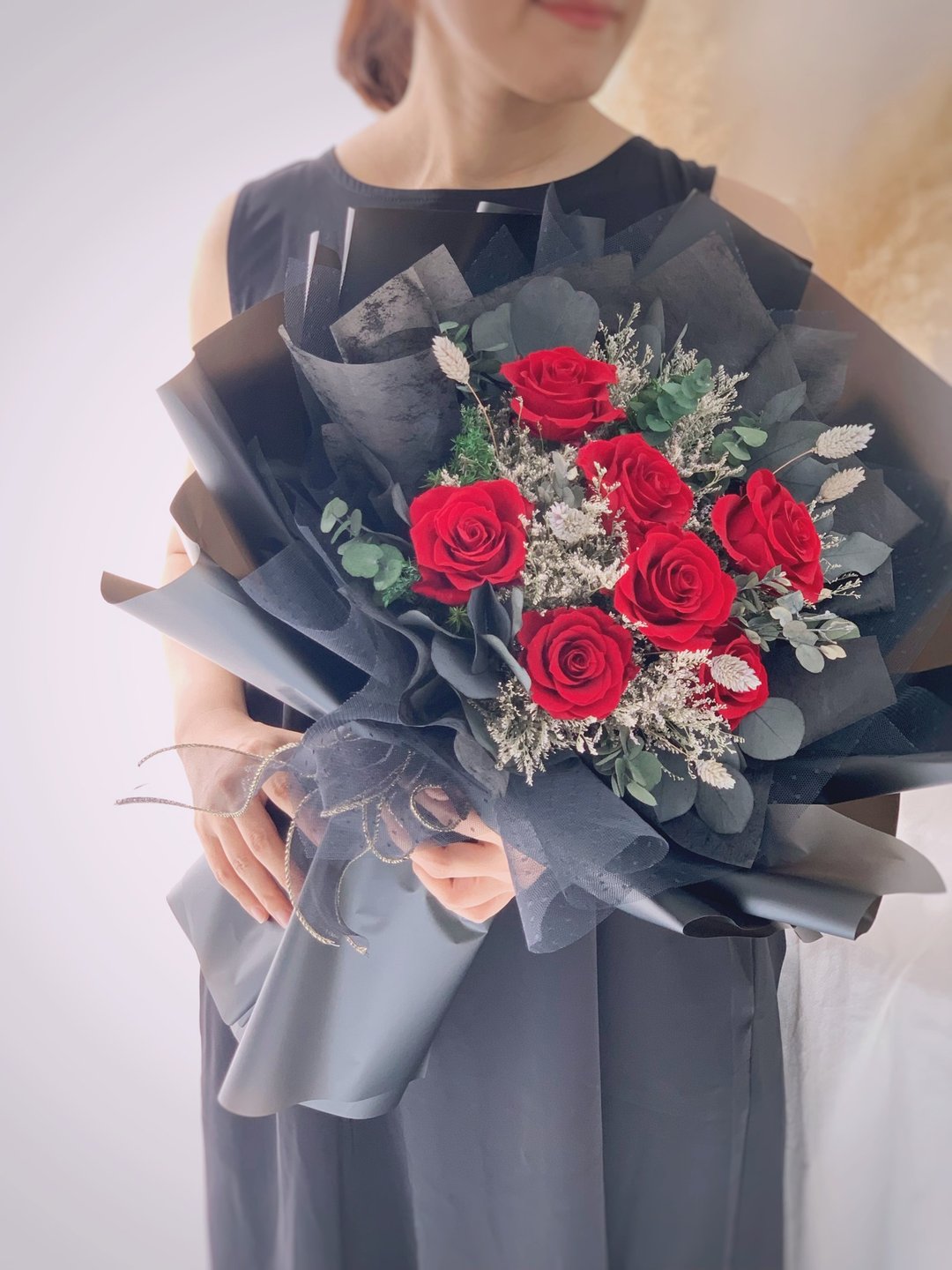 红玫瑰永生花束 干燥花永生花束 告白花束 生日礼物 情人节花束 - 干燥花/捧花 - 植物．花 多色