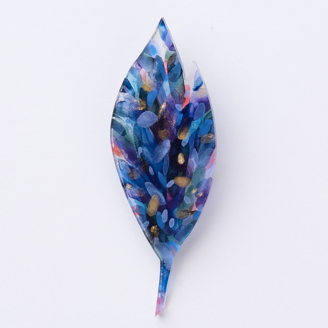 brooch - 胸针 - 压克力 蓝色