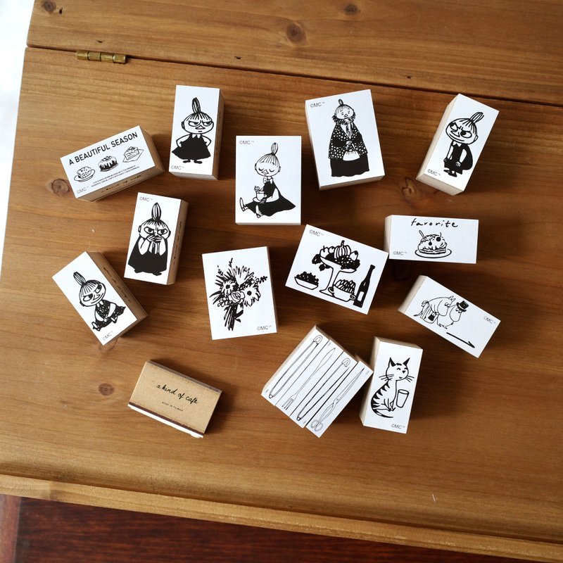 【什物 x Pinkoi x Moomin】慕敏手帐印章 / M size - 印章/印台 - 其他材质 咖啡色