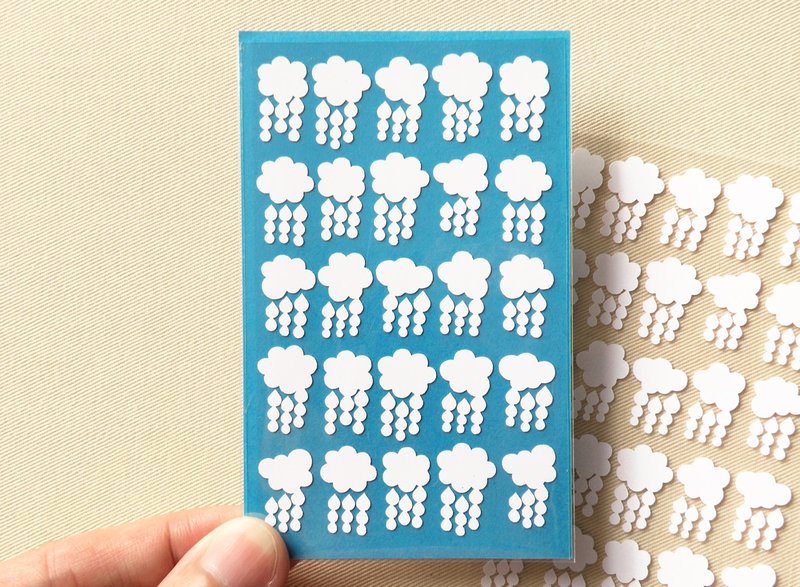 雨天贴纸 - 贴纸 - 防水材质 白色