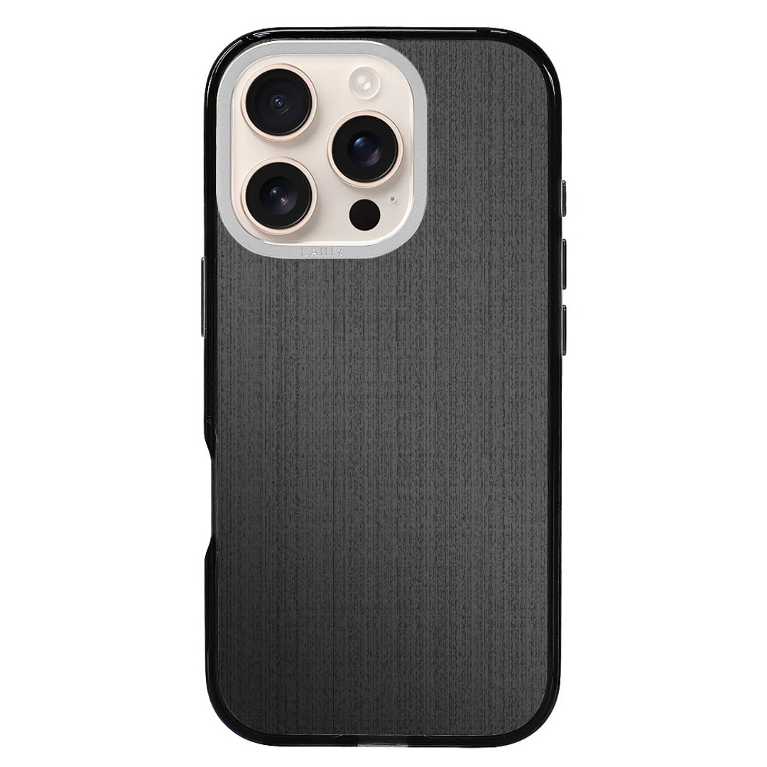 雾面发丝纹 耀石黑 磁吸手机防摔壳 iPhone 16 15 14 13 Pro Max - 手机壳/手机套 - 环保材料 黑色