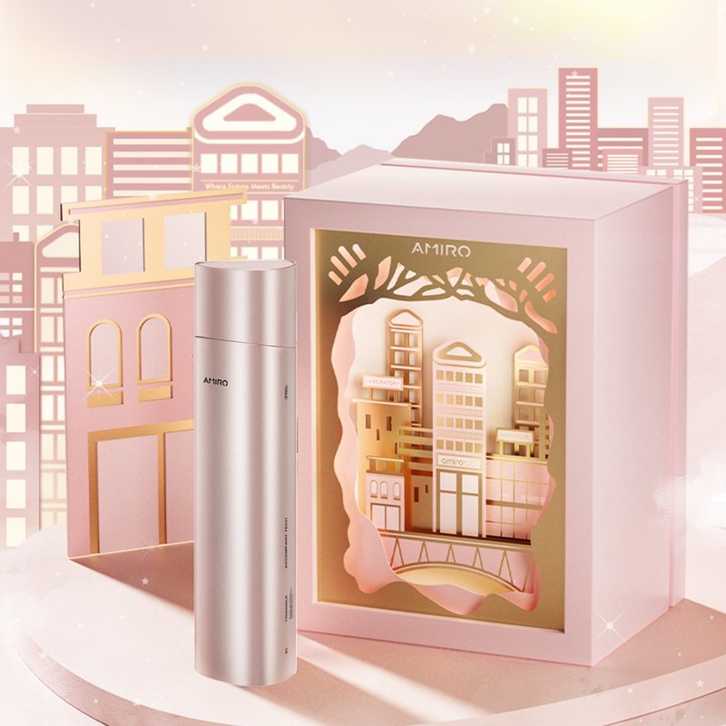 AMIRO 时光机拉提美容仪PRO-腮红粉 紧致 美容仪 高圆圆推荐 送礼 - 彩妆刷具/镜子/梳子 - 其他材质 粉红色