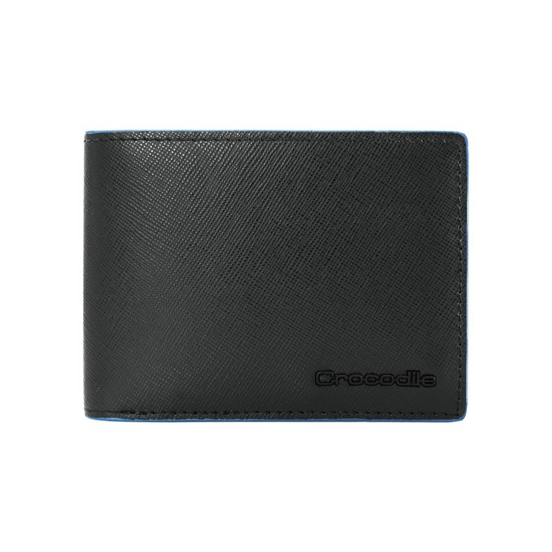 【男生礼物/24H出货】真皮短夹男生皮夹 8卡双钞-Titan2系列 - 皮夹/钱包 - 真皮 黑色