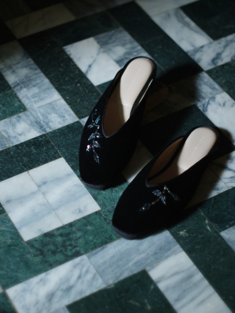 夜影 Noir - 芭蕾鞋/娃娃鞋 - 其他材质 