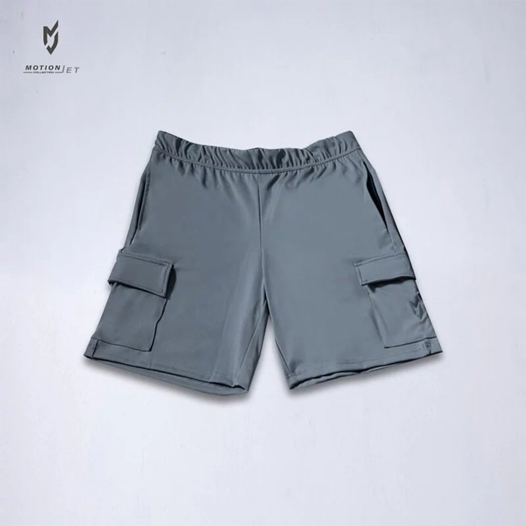 MJP003-MJ 男版机能运动短裤 (灰绿)  S-2XL - 男装运动裤 - 其他材质 