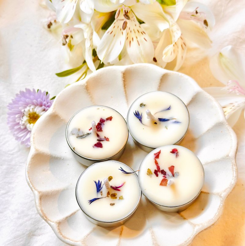 【春分限定】春分疗愈烛光套组 - 蜡烛/烛台 - 蜡 白色