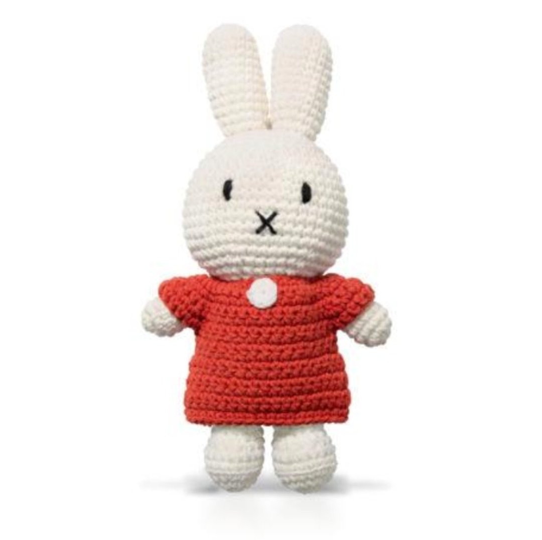 Miffy 手工制米飞兔【红裙子】 - 玩具/玩偶 - 棉 多色