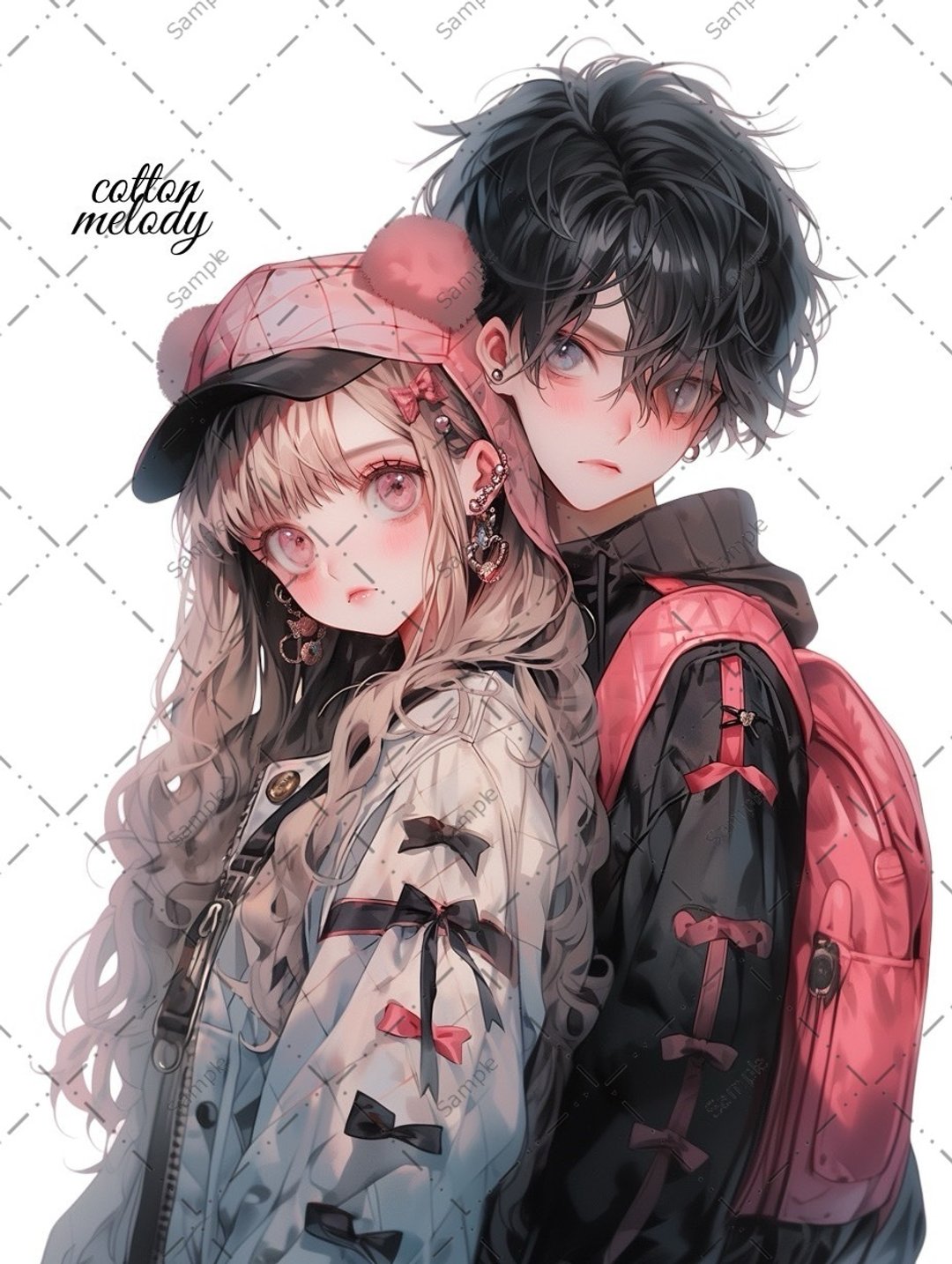原创贴纸 no.1004 人物贴纸 原创贴纸 女孩贴纸 原创人物贴纸 - 贴纸 - 纸 