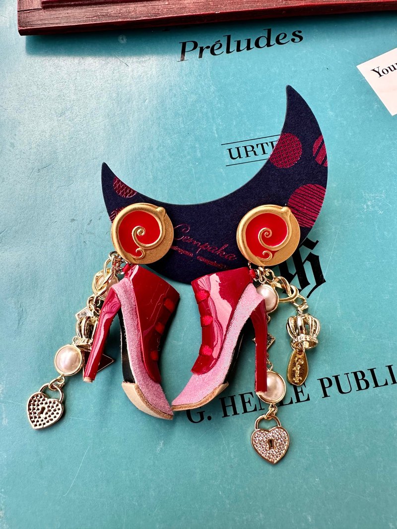 boots boots - 女款长靴 - 真皮 粉红色