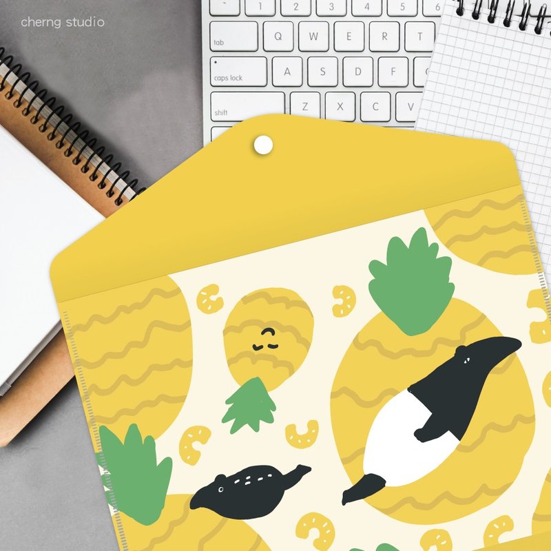 JzFun / LAIMO 钮扣资料夹 (凤梨) - 文件夹/资料夹 - 塑料 