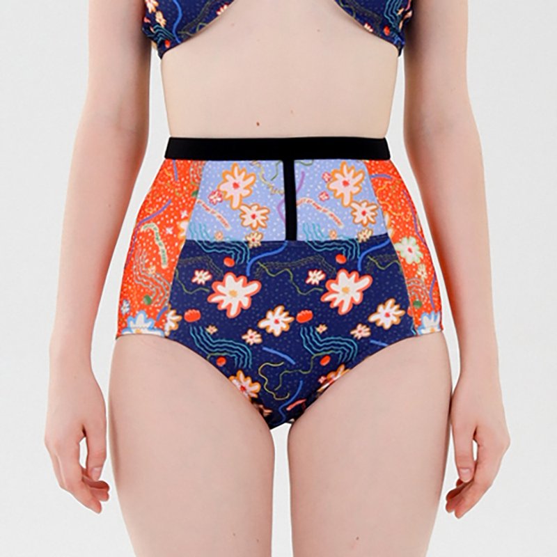 Essential high-waist bottom –花卉印花/泳装(单独出售)084FLOW - 女装泳衣/比基尼 - 聚酯纤维 多色