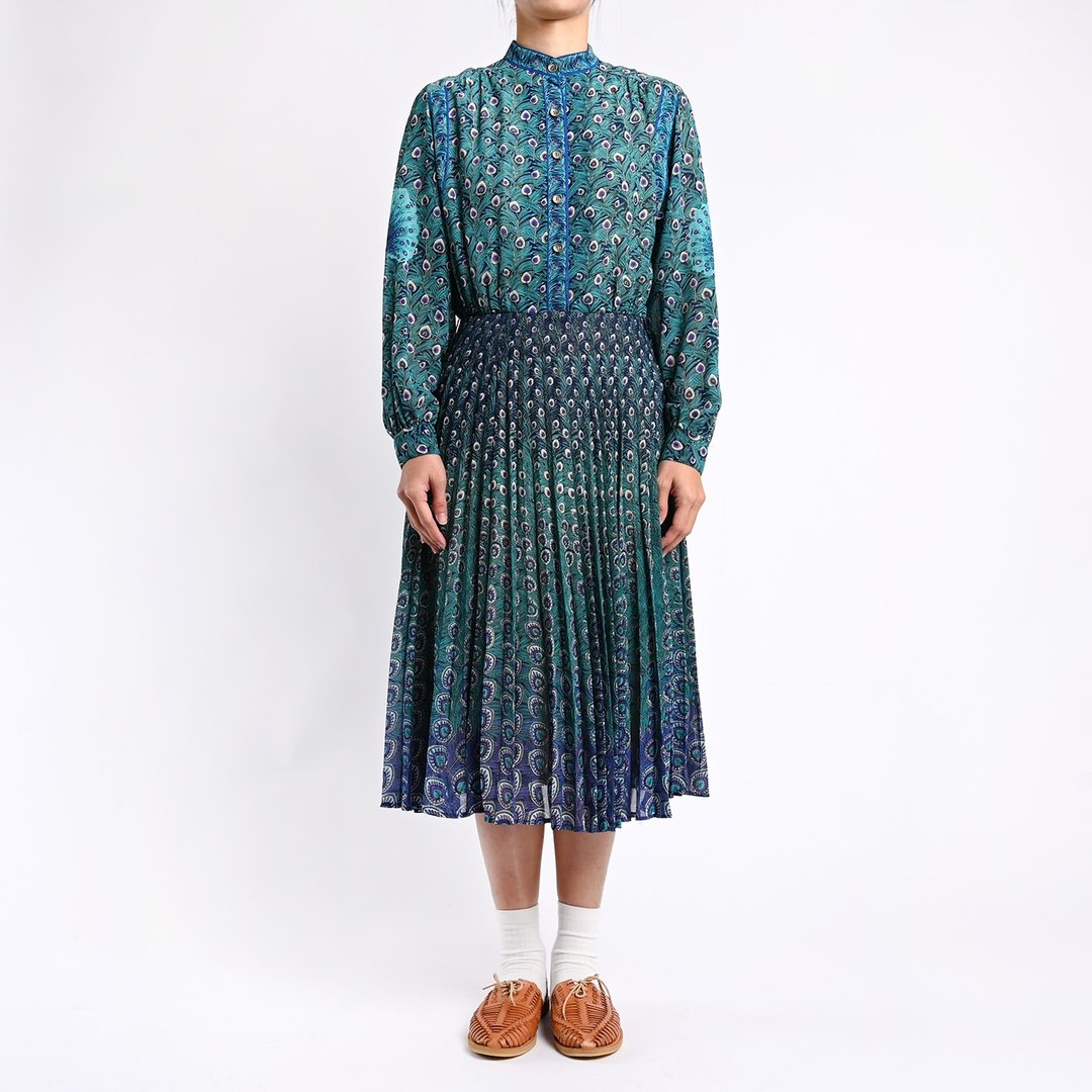 古着洋装 / 复古洋装 / Vintage Dress - 洋装/连衣裙 - 其他材质 绿色