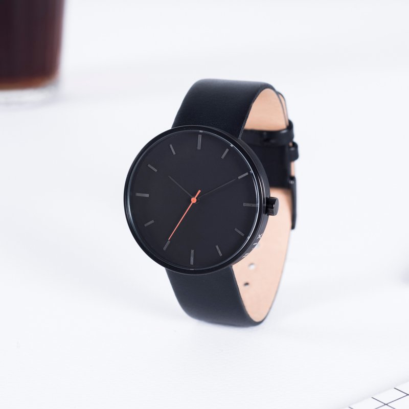 Minimal Watches: Cafe 'Collection Vol.02 - Espresso Solo. - 女表 - 真皮 黑色