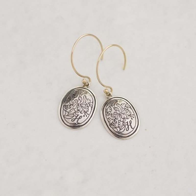 [H] Initial pierce {EP021SV} - 耳环/耳夹 - 其他金属 