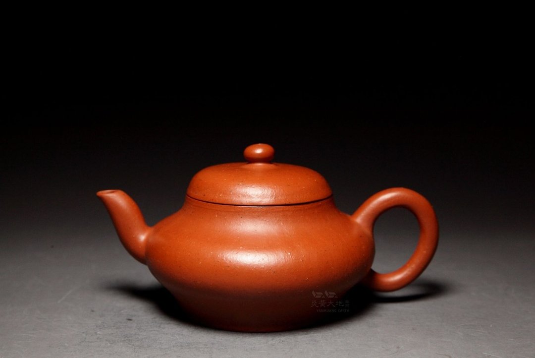 【徐恒茂款扁灯36】古法纯手工 摹古系列 小煤窑老朱泥175 - 茶具/茶杯 - 陶 红色
