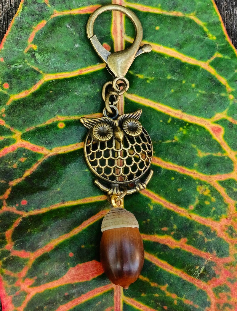 果实种子钥匙圈-青刚栎 - 钥匙链/钥匙包 - 其他材质 