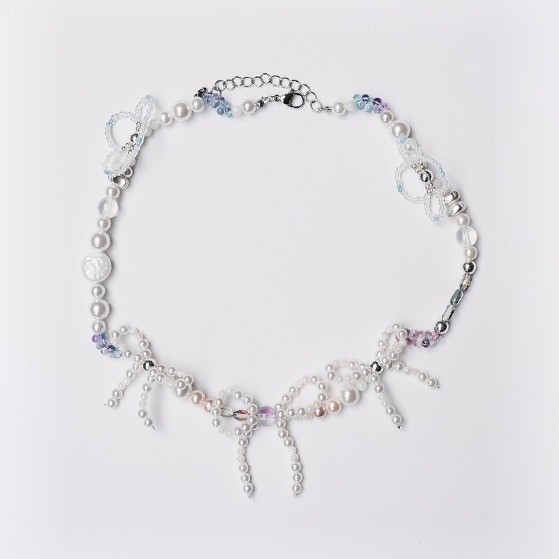 【可定制】月之梦－通勤百搭项链 | 猪宝盒手作饰品 | - 项链 - 珍珠 白色